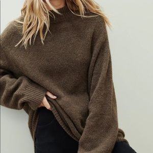 Jenni Kayne Oversized Cotton Pullover in Cedar - BRAND NEW